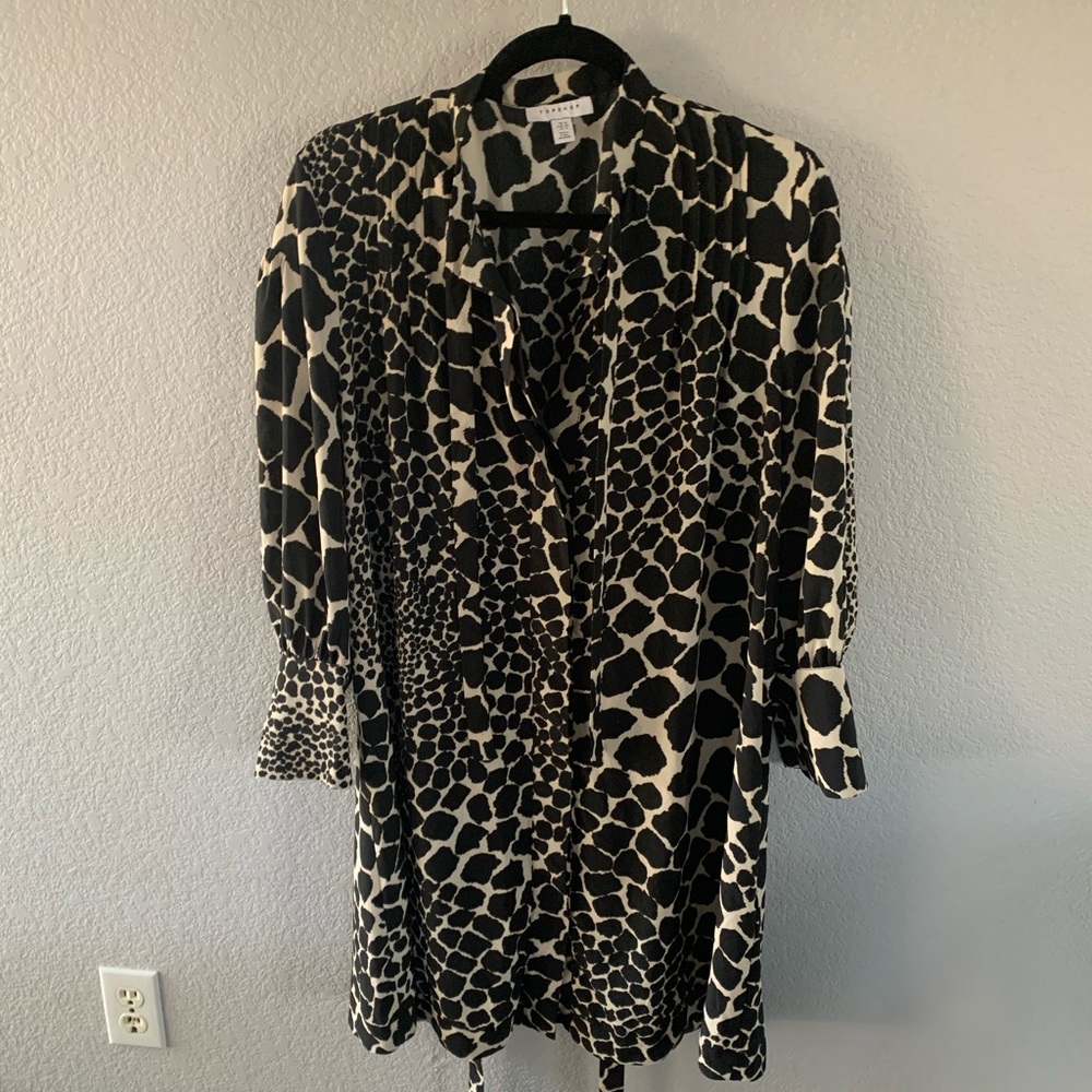 TopShop leopard dress size 12US - Picture 2 of 8
